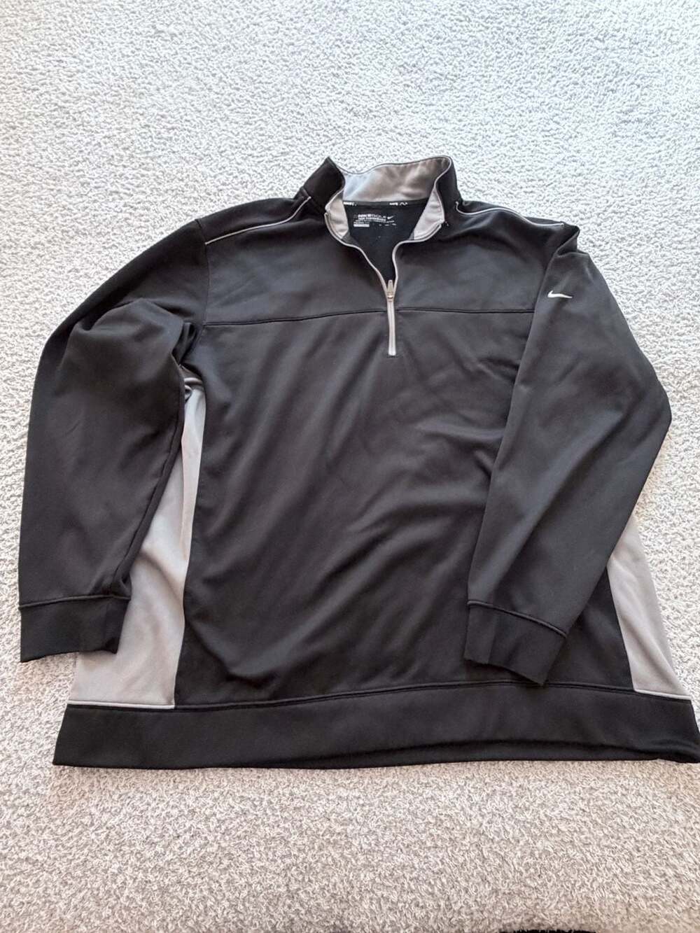 Nike Golf Therma-Fit 1/2 Zip Pullover Size XXL Black Gray